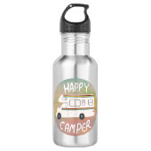 Happy Camper Rainbow RV Sunset Motorhome RV Waterfles (Voorkant)