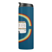 Happy Camper Rainbows RV Whimsical Motorhome RVing Thermosbeker (Geroteerd rechts)