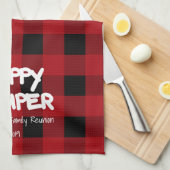 Happy Camper Red Pset Family Reunion Theedoek (Quarter Fold)