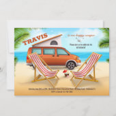 Happy Camper Retirement Party Kaart (Voorkant)