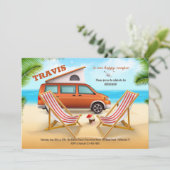 Happy Camper Retirement Party Kaart (Staand voorkant)