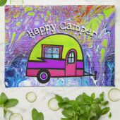 Happy Camper Retro Kitchen Towel Theedoek (Gevouwen)