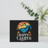 Happy Camper Retro overeenkomende Camping Crew Briefkaart (Staand voorkant)