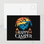 Happy Camper Retro overeenkomende Camping Crew Briefkaart (Voorkant / Achterkant)