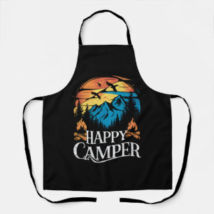 Happy Camper Retro  overeenkomende Camping Crew Schort