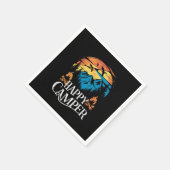 Happy Camper Retro overeenkomende Camping Crew Servet (Hoek)