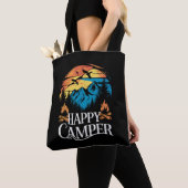 Happy Camper Retro overeenkomende Camping Crew Tote Bag (Dichtbij)