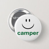 Happy Camper Ronde Button 5,7 Cm (Voorkant /achterkant)