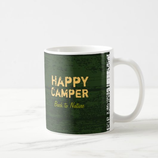 Happy Camper Rustic Custom Camping Mok (Rechts)