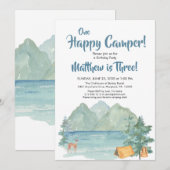 Happy Camper Rustic Mountains Kaart (Voorkant / Achterkant)