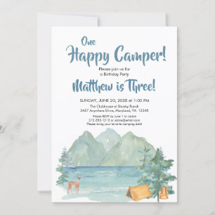 Happy Camper Rustic Mountains Kaart