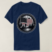 Happy Camper RV Camping Amerikaanse Vlag Volle Maa T-shirt (Design voorkant)