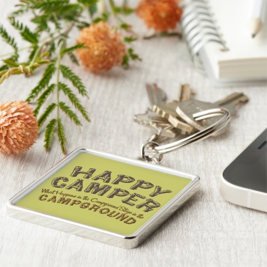 Happy Camper - RV Camping Sleutelhanger (Zijkant)