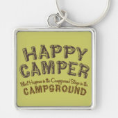 Happy Camper - RV Camping Sleutelhanger (Voorkant)