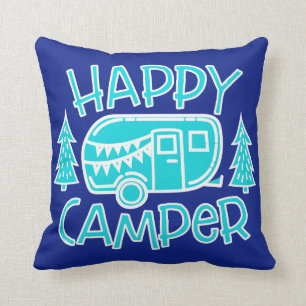 Happy Camper RV Life Travel Motorhome Kussen