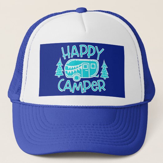 Happy Camper RV Life Travel Motorhome Trucker Pet (Voorkant)