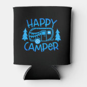 Happy Camper RV Travel Trailer Wanderlust Camping Blikjeskoeler (Voorkant)