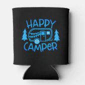 Happy Camper RV Travel Trailer Wanderlust Camping Blikjeskoeler (Achterkant)