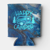 Happy Camper RV Travel Wanderlust Camping Blikjeskoeler (Voorkant)