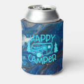 Happy Camper RV Travel Wanderlust Camping Blikjeskoeler (Blikje Achterkant)