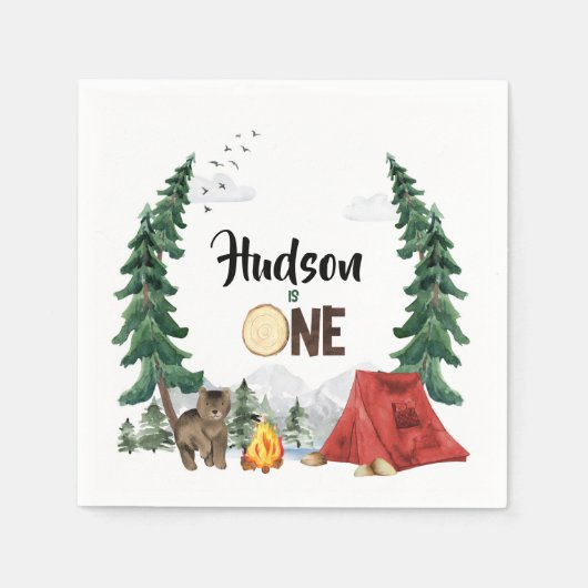 Happy Camper servetten (Voorkant)