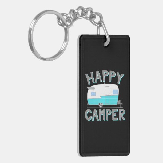 Happy Camper Shasta Trailer Sleutelhanger (Voorkant Links)