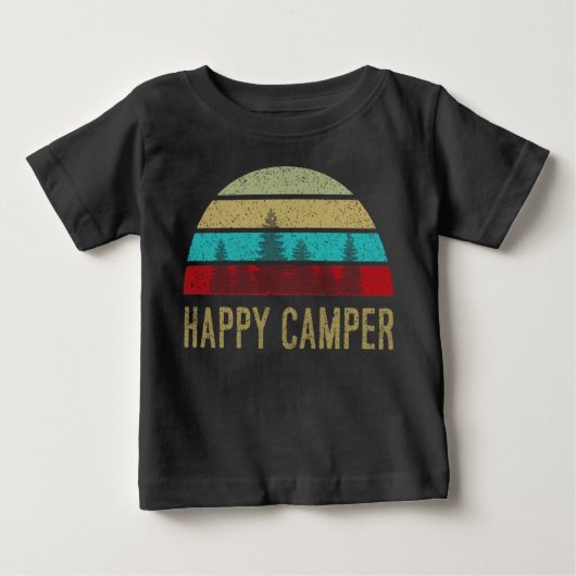Happy Camper Shirt Retro verhit (Voorkant)