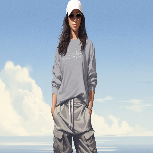 Happy Camper Silhouette Trui