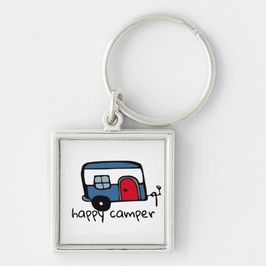 Happy Camper Sleutelhanger (Voorkant)