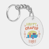 Happy Camper Sleutelhanger (Voorkant Links)