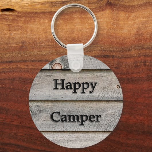 Happy Camper Sleutelhanger (Voorkant)