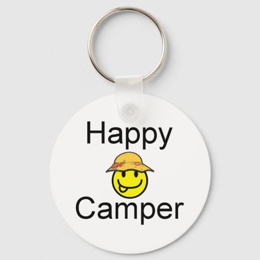 Happy Camper Sleutelhanger (Voorkant)