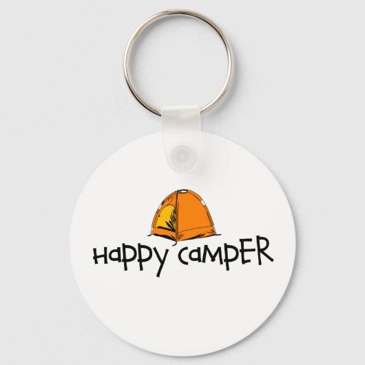 Happy Camper Sleutelhanger (Voorkant)