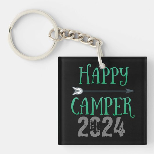 Happy Camper Sleutelhanger (voorkant)