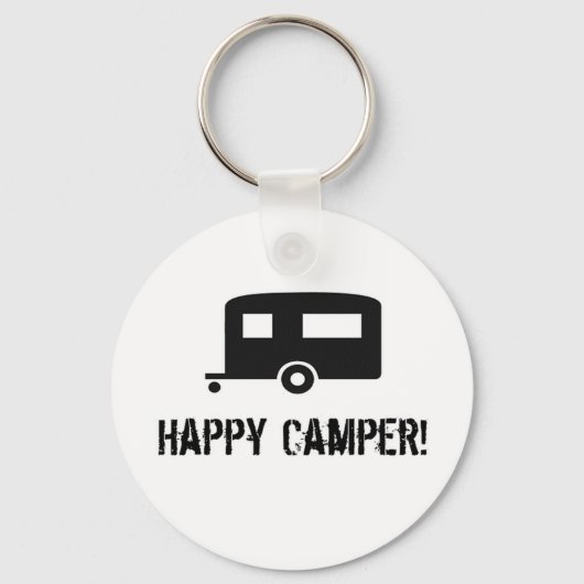 Happy Camper. Sleutelhanger (Voorkant)