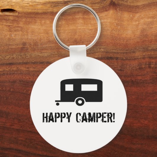 Happy Camper. Sleutelhanger (Voorkant)