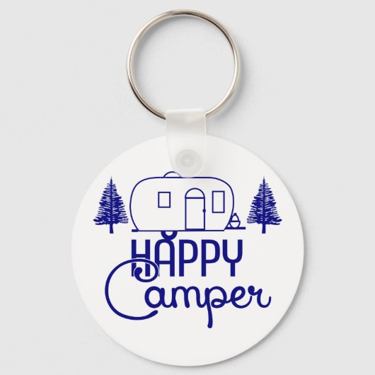 Happy Camper Sleutelhangers (Voorkant)