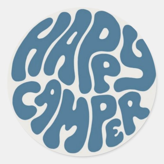 Happy Camper Sticker (Voorkant)
