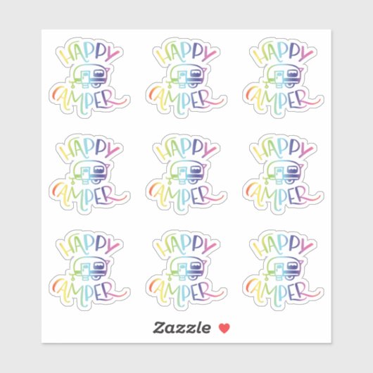 Happy Camper Sticker Pack (Vel)