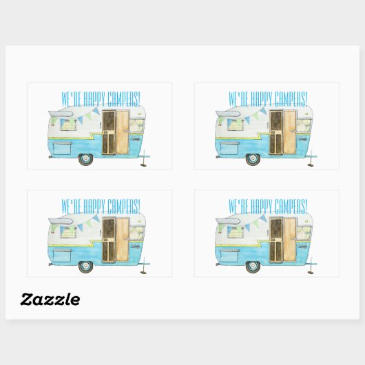 Happy Camper Stickers (Vel)