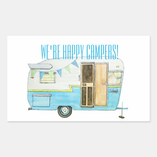 Happy Camper Stickers (Voorkant)