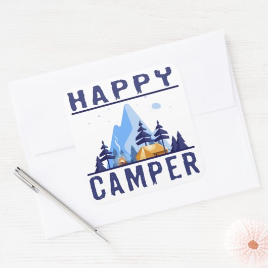 Happy Camper Stickers (Envelop)