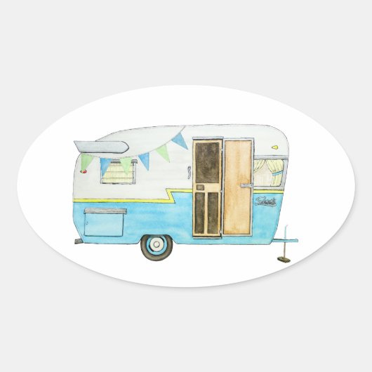 Happy Camper Stickers (Voorkant)