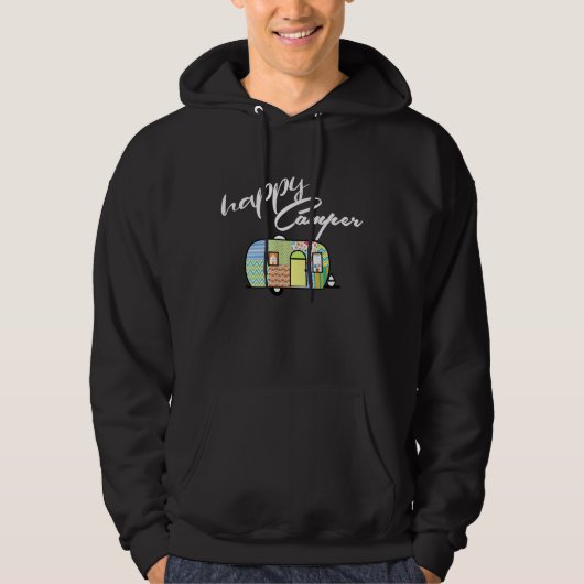 Happy Camper Sweatshirts Hoodie (Voorkant)