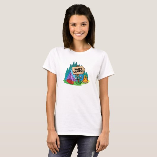 Happy Camper T-Shirt (Voorkant volledig)