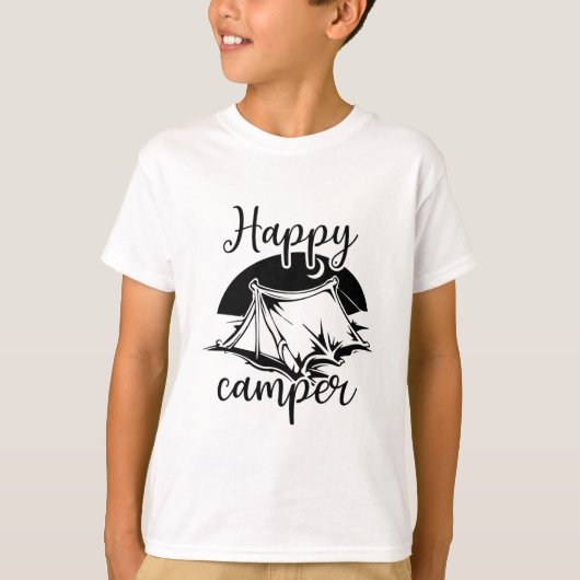 Happy camper T-Shirt (Voorkant)