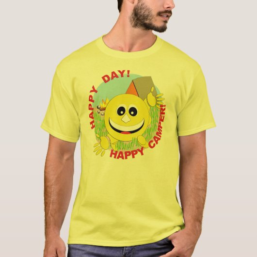 Happy Camper T-shirt (Voorkant)