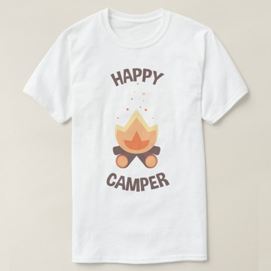 Happy Camper T-shirt (Design voorkant)