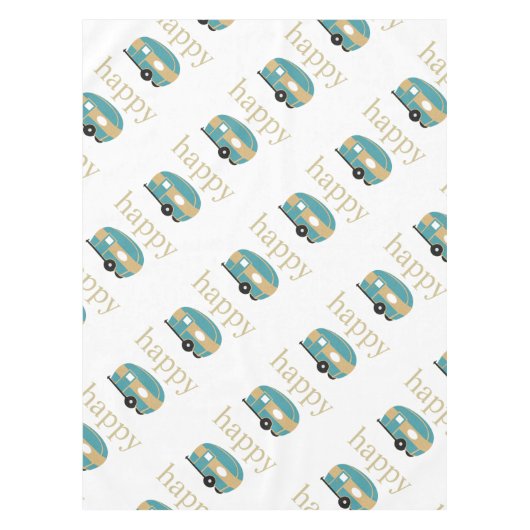 Happy Camper Tafelkleed (Voorkant)