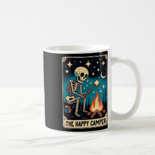 Happy Camper Tarot Kaart Skeleton Camper Funny Cam Koffiemok